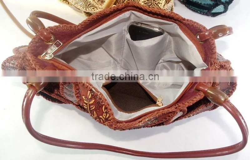 promotional tote bag 2016 ladies fashion girls fancy style totally handmade crochet design