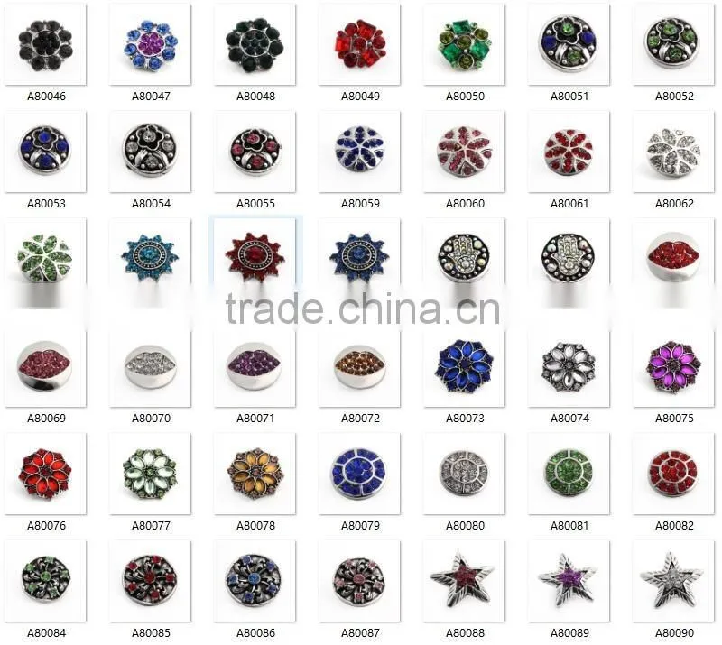 2016 Snap Jewelry Fit 18mm Ginger Snaps Buttons For Women DIY Jewelry