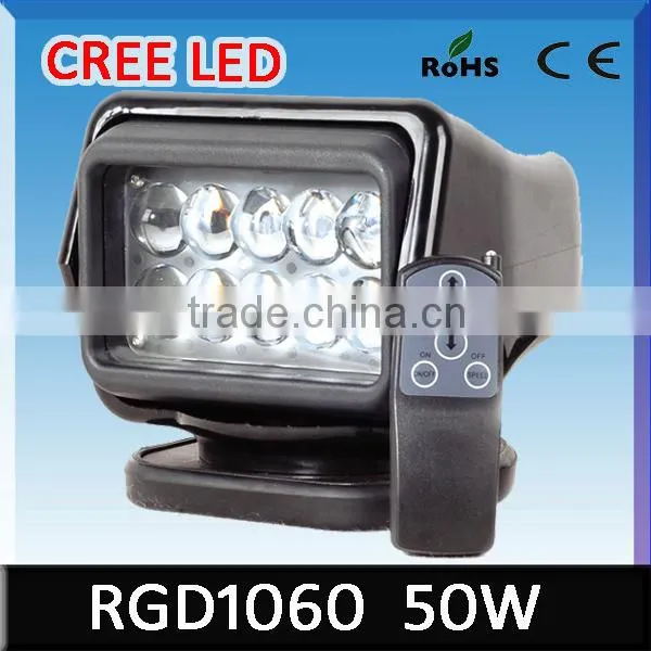 cree led remote control spotlight search light for cars