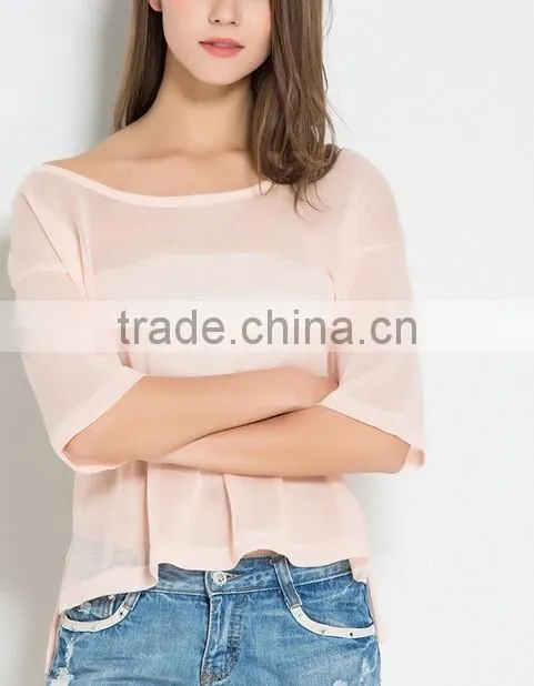 wholesale womens summer short sleeve pullover sweater