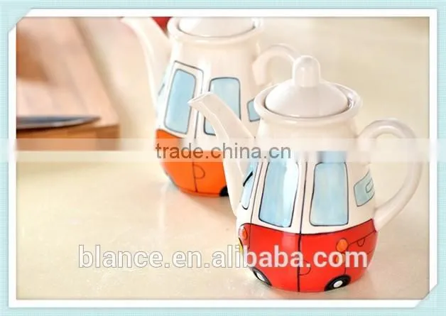 ceramic tea coffee pot bus design