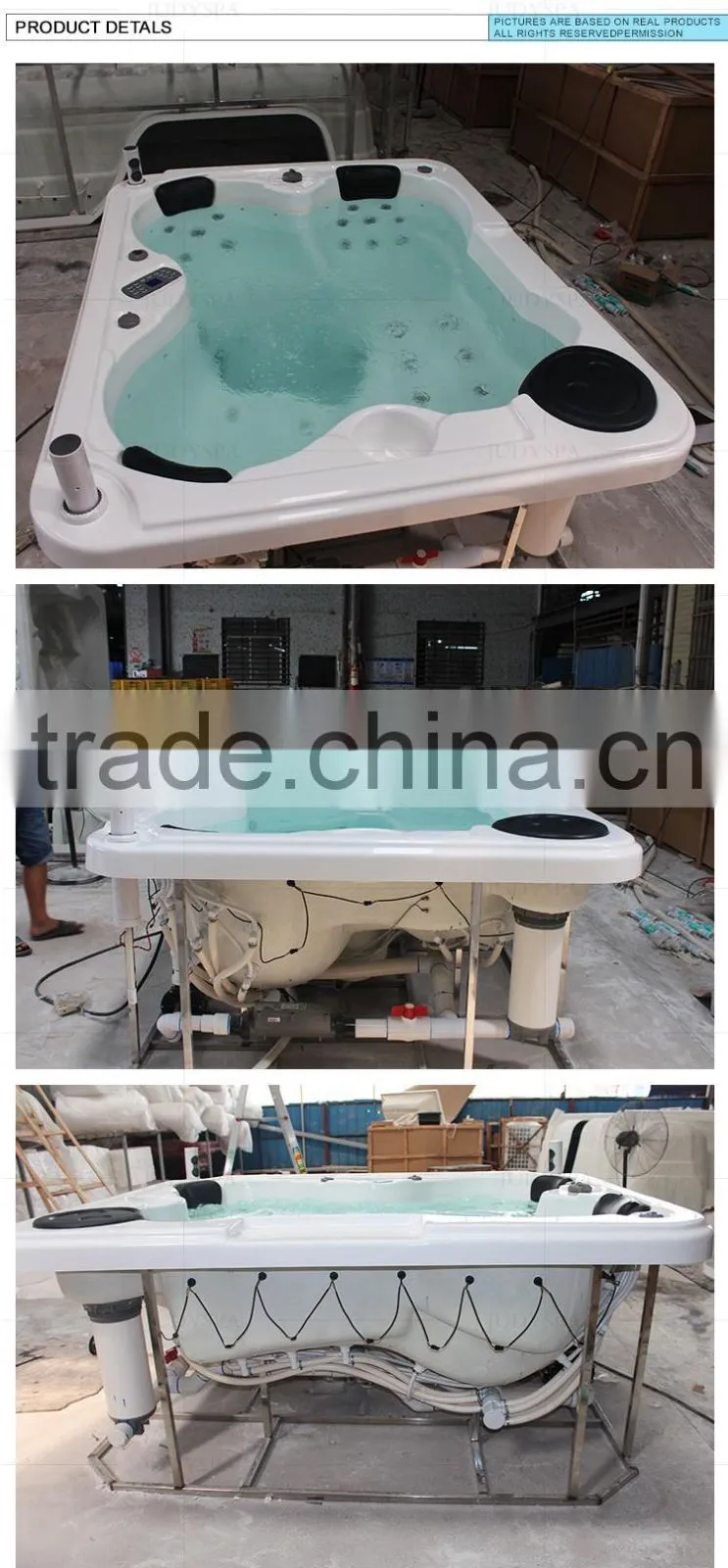 outdoor spa 3 person bathtub swimming poo hot spa p028