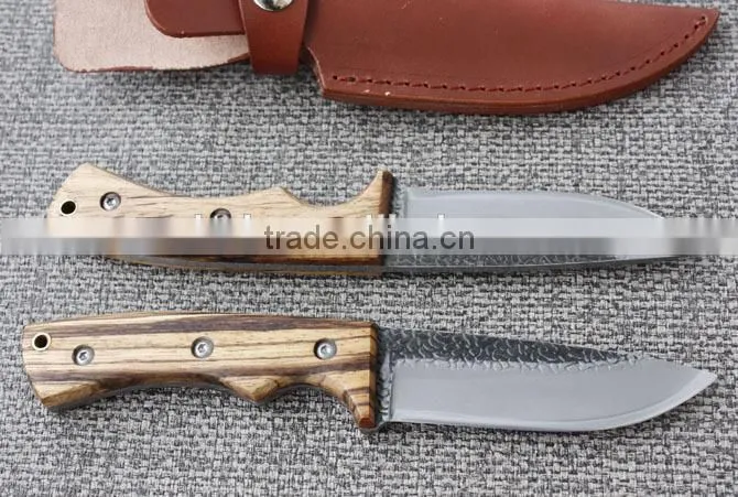 OEM fixed knife handmade with wood handle UD50088