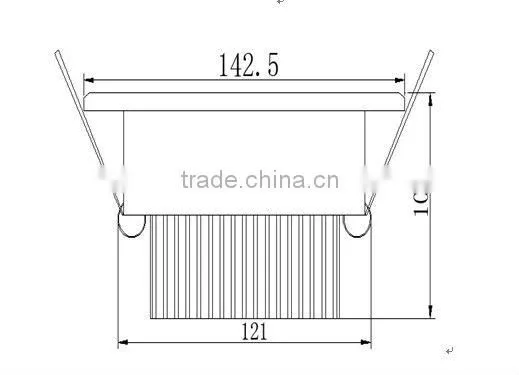 Hot Sell Epistar 15*1W Led suspended Downlight ceiling lamp light, China supplier