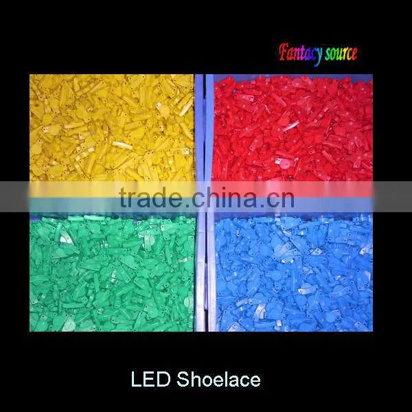 led flashing shoelace with blue LED