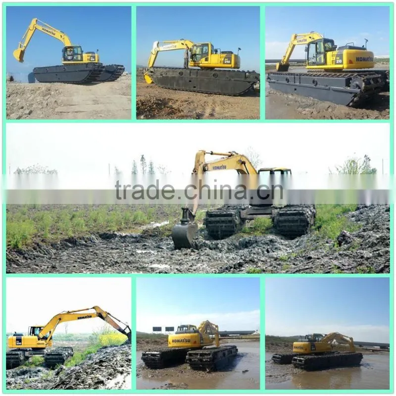 2015 New Product ! MAX80PU Small Amphibian Pontoon Undercarriage , Suitable to 6 to 10Ton Crawler Excavators