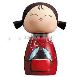 new design japanese wood doll for birthday souvenirs