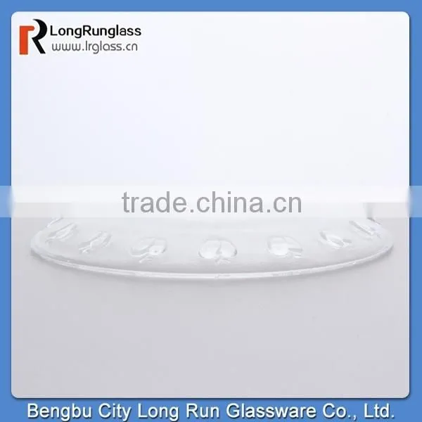 longrun hot new products for 2015 187g high white glass material glass fruit plate,custom colorful glass plate wholesale price