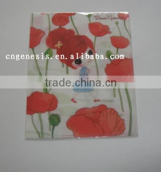 School easy use color PVC book protector/Plastic school book cover / PVC waterproof notebook cover wholesale