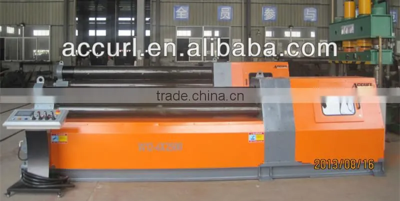 W12-25*3000 CNC Touch Screen Hydraulic Plate Sheet Rolling Bendr Machine with PLC