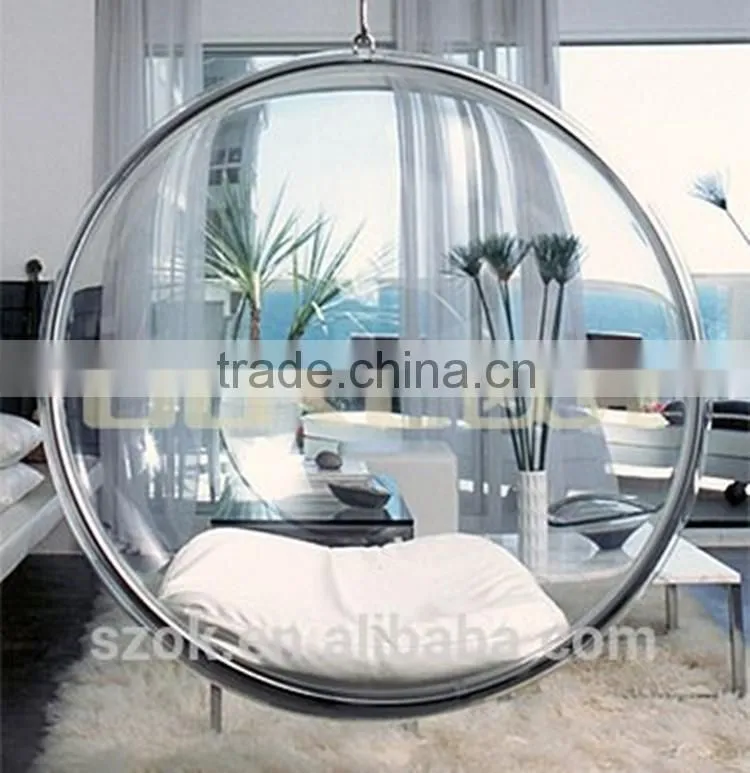 Wholesale clear leisure acrylic hanging bubble chair