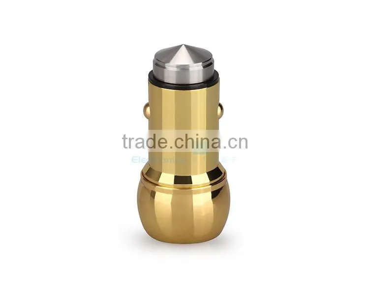 5V 2.4A multiple mobile phone usb car charger with CE&Rohs certificated