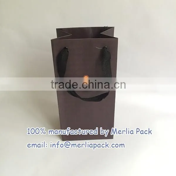 accept custom order gift bags polyester sation ribbon knotted black eyelets bags