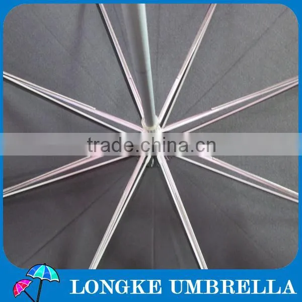 superior quality aluminum shaft fiberglass ribs pongee fabric golf umbrella