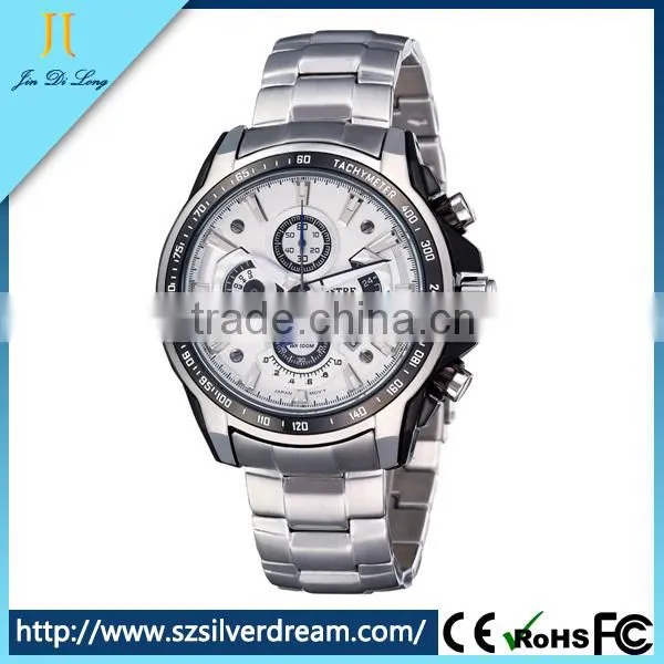 New trend fashion wristwatch high quality 316L stainless steel men quartz watch