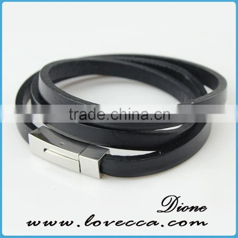 Fashion Jewelry wholesale !!! Unisex Charm Genuine leather bracelet