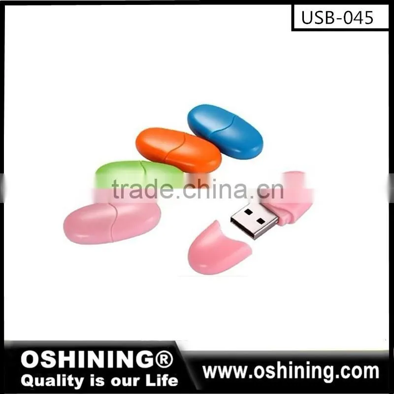 Promotion Plastic mini 2.0 stock usb swivel stick custom logo usb flash drive 8gb (USB-070)
