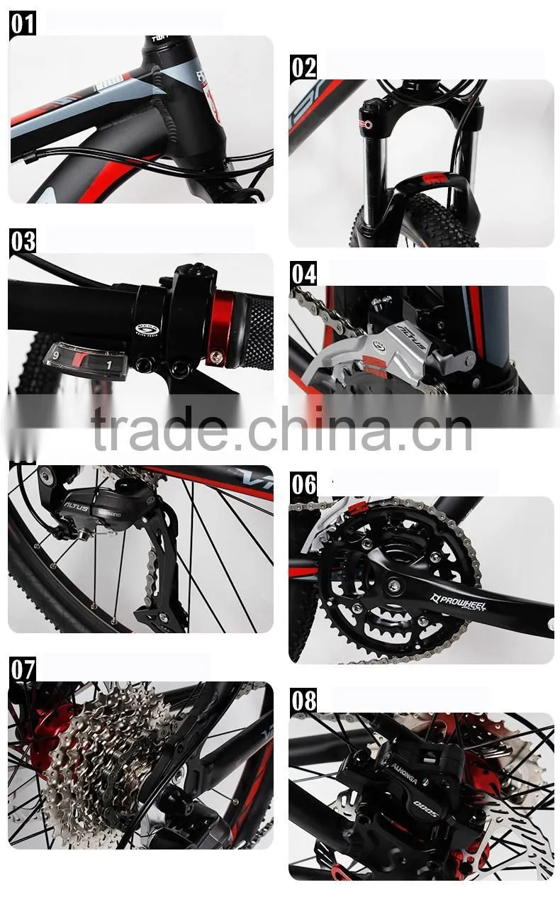 26inch wheelset size MTB aluminum alloy frame fork mountain bicycle for ladies