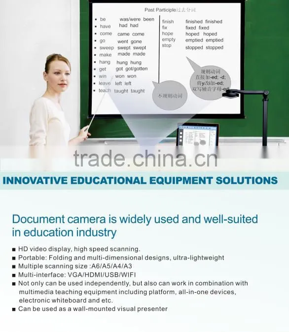 Eloam Wifi documents scanner/ visual presenter OCR Passport&ID Scanner