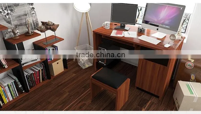 Chinese New style wood grain computer desk for home furniture