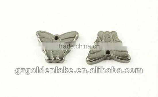 Hematite Butterfly Pendants(SL30662)