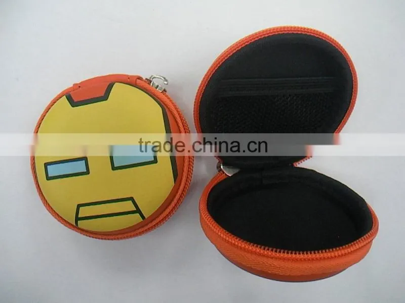 GC--Colorfully color Supply rubber logo nice eva headphone cute case