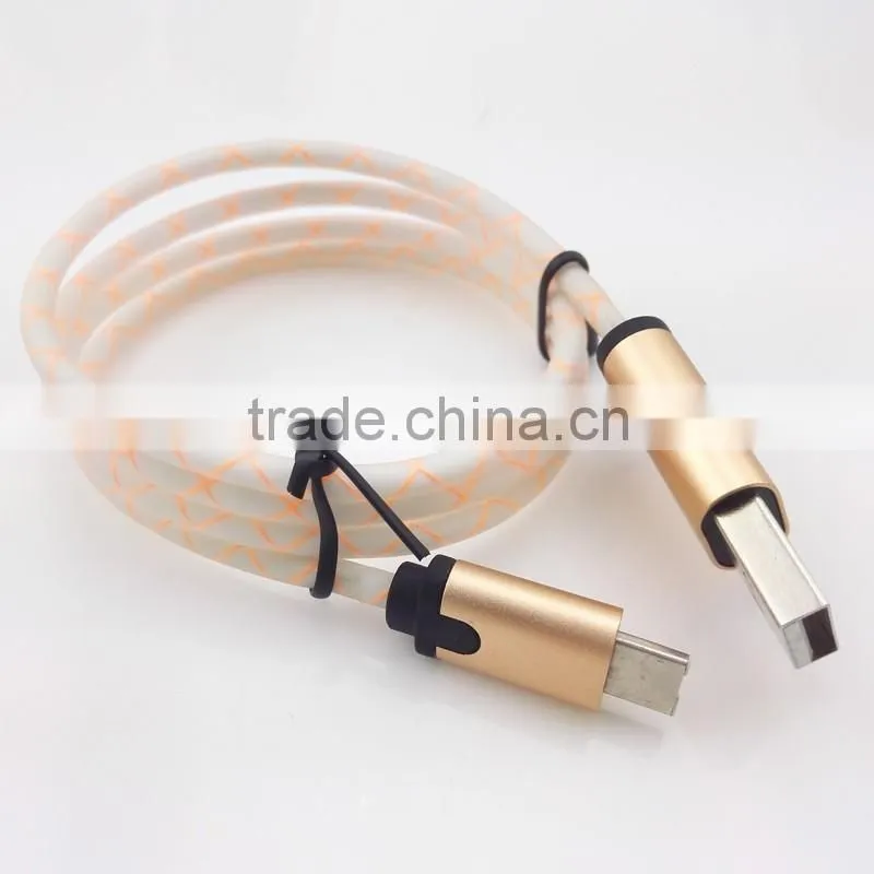 High quality usb cable PTE charging and sycing usb cable date line for smatphone