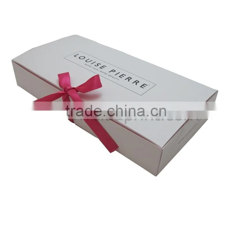 wholesale custom hair extension packaging box with window