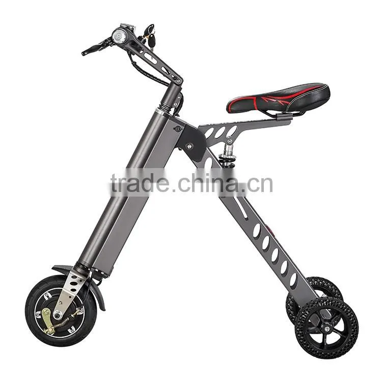 36V portable type electrical bicycle 3 wheel fasion folding bicycle