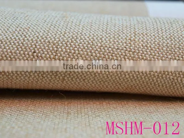 high quality with silver thread faux and linen fabric