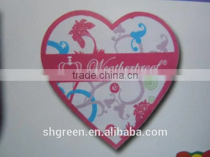 custom flag design woven patch with sewing lines