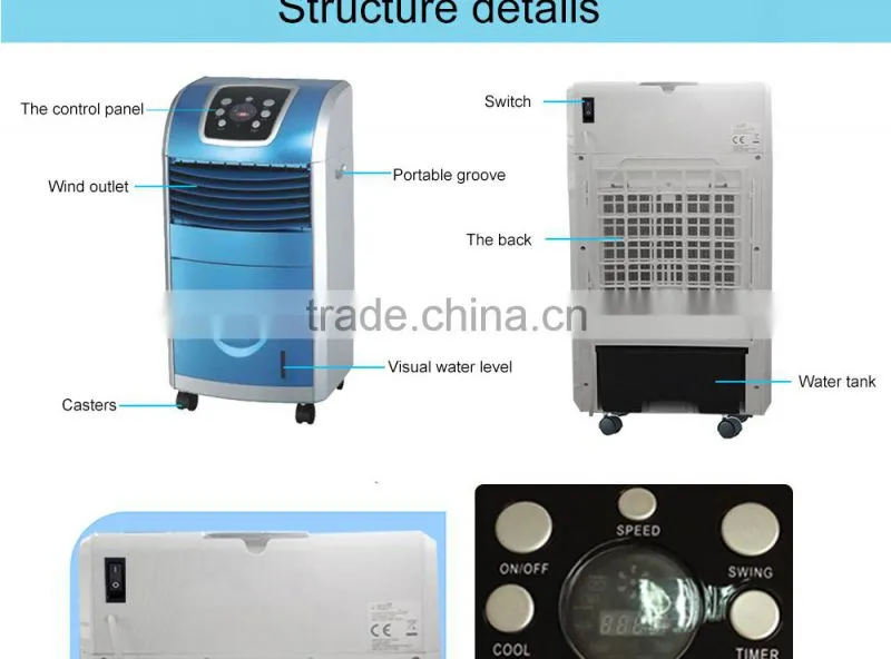 Home Digital Unit Portable Air Conditioner Fan