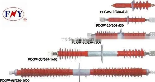 Composite polymer insulator transformer bushing