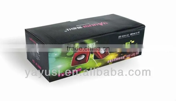 2.0-ch active type audio speaker with CE,FCC,ROHS and appearance patent