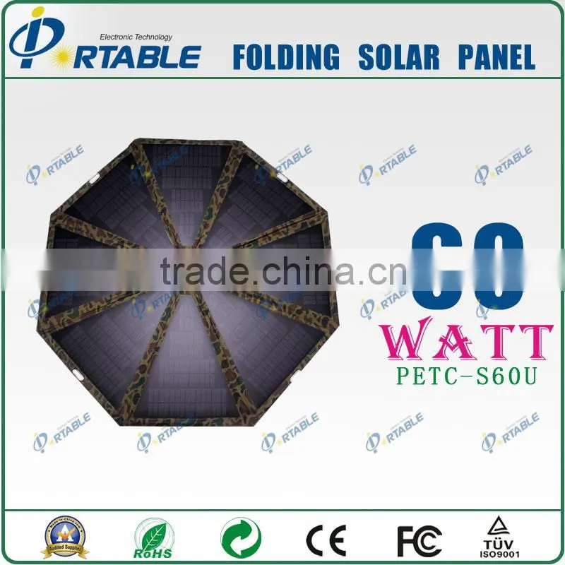 portable solar panel charger 5V ~ 18V