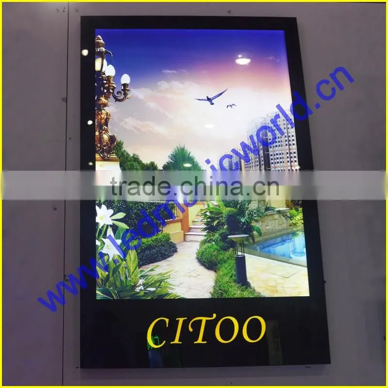 Magnetic advertising aluminum snap frame led extruded aluminum photo frame