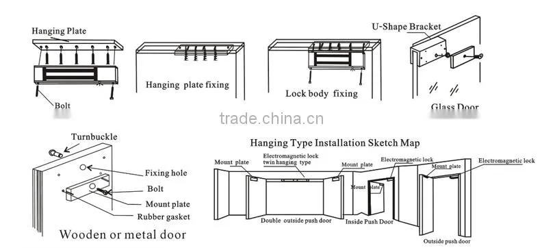 ford door lock 800lbs for wooden door 12v 24v electromagnetic lock magnetic locks