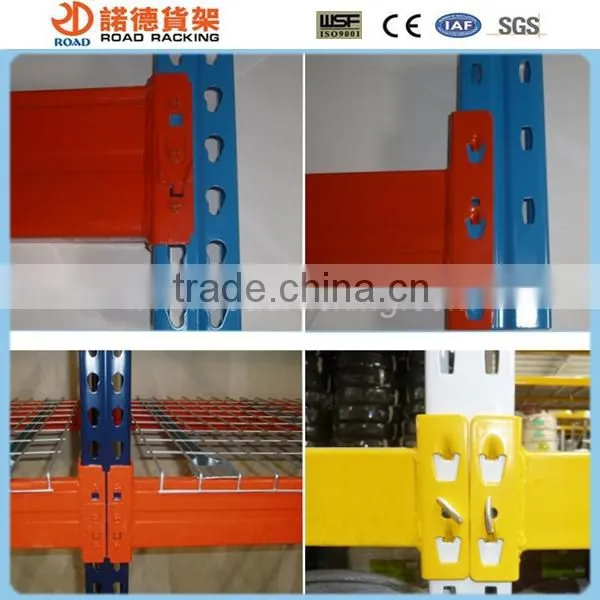 Heavy duty steel pallet rack for industrial warehouse