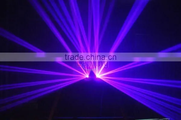 2 Lens 100mW+100mW Purple DJ Laser Light Club Party Stage Lighting with DMX