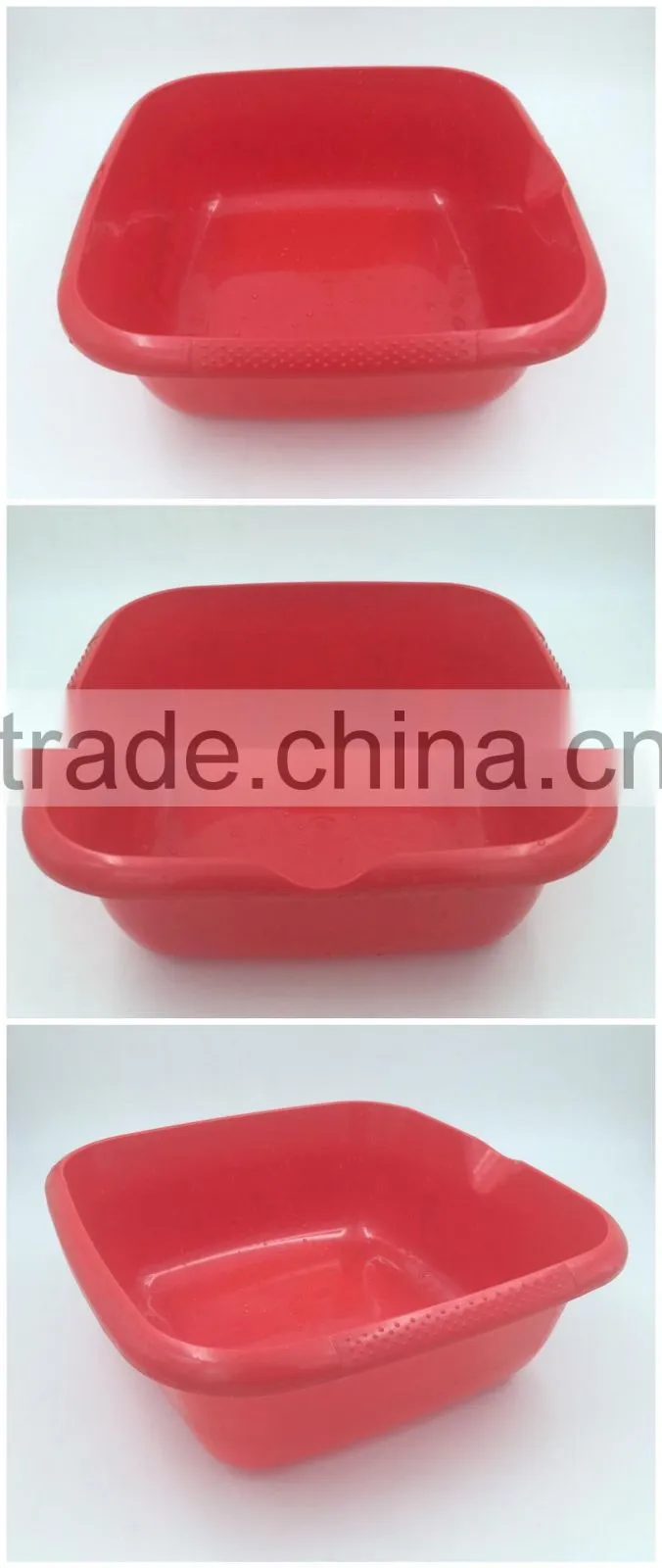 plastic tub ,square pp basin,plastic washing basin with pouring spout,rectangular tub
