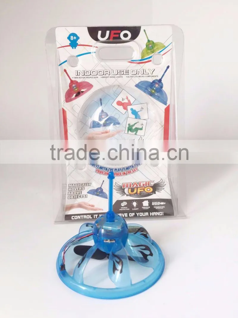 Infrared Sensor Flying Saucer Ufo Hand Induced Hovering Magic Trick Toys Sensor UFO For Children