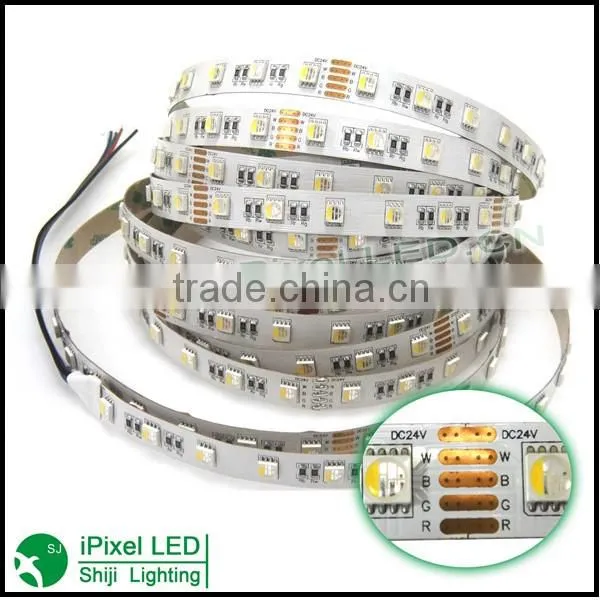dc12v /24v rgbw 60led built-in one 5050 flexible led strip