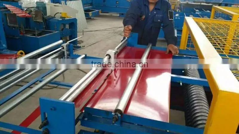 Metal roofing sheet double layer roll forming machine
