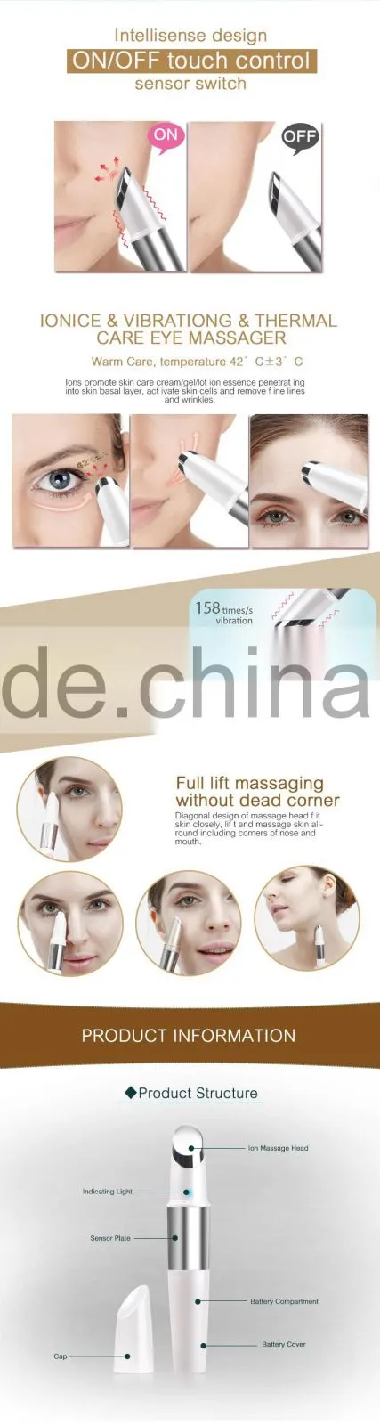 Portable High Frequency Skin Tightening vibrating facial massager
