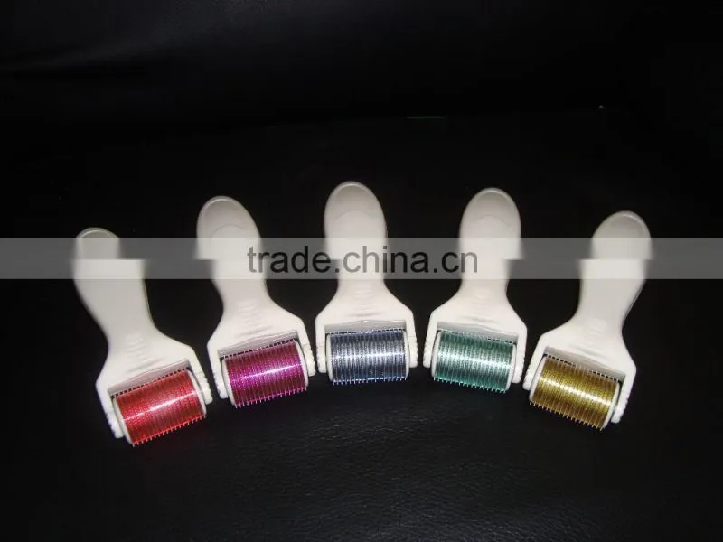 cosmetic implement freckle removal ce certificate derma roller 1080 needles changeable head body roller-L008