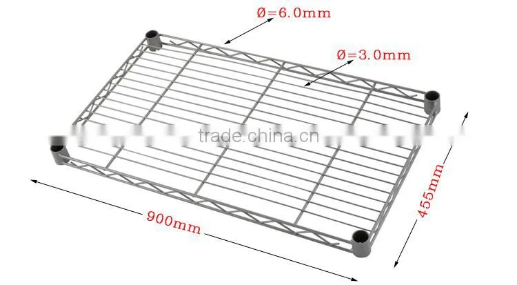 CW-20 chrome wire oven tubular shoe shelving rack