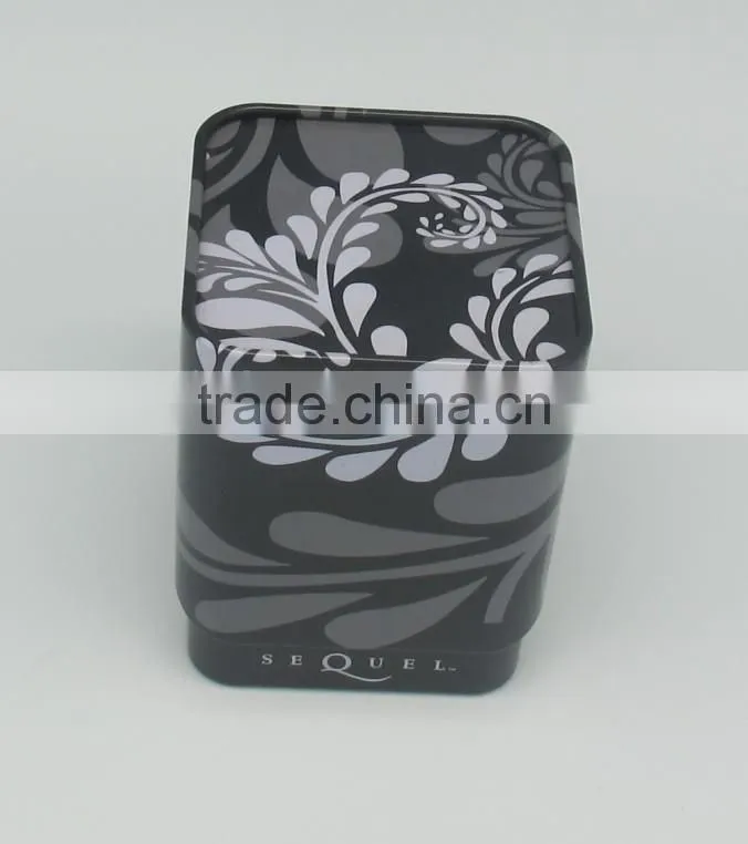 gift use wholesale high quality with 4C printing square metal tin box