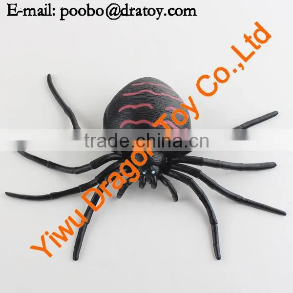 High quality TPR toy rubber spiders