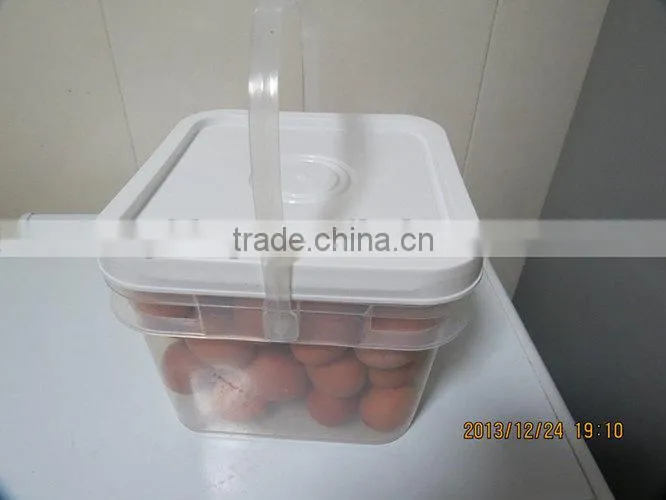 5 liter plastic square bucket pail food grade 5L bucket for packing Paint bucket