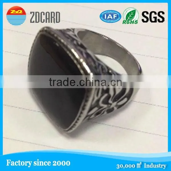 customized smart rfid ring with NFC chip inside support ISO14443, ISO 18092 protocol